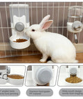 Premium Gravity Feeder And Water Dispenser Set Keeps Your Fur Babies Fed And Hydrated Automatic Small Pet Food Bowl and Station for Rabbits