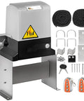 Heavy Duty Automatic Sliding Gate Opener Rigged With Two Remotes And 500W Silent Copper Motor for driveways, includes mounting hardware.