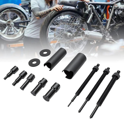Heavy Duty Internal Bearing Extractor Puller Kit With 5 Opening Clamps Fits 9 To 23mm Blind Hole black steel tools for motorcycle wheel hub
