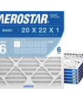 Beastly Dust Buster 19.75 By 21.75 By 0.75 Inch 6 Pack MERV 6 HVAC air filters in packaging
