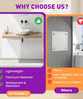 Sleek 12X12 Abs Access Panel For Drywall And Ceiling Plumbing Repair Cover engineered for easy installation in a modern bathroom.