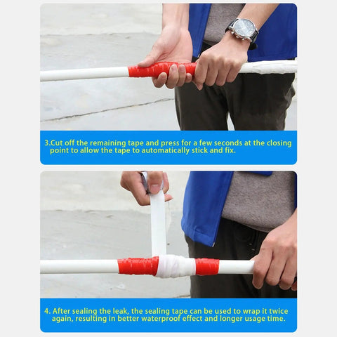 Must-Have Pipe Repair Tape That Waterproofs Any Leak With Self Fusing Adhesive To Fix PVC Copper Iron Or Rubber Pipes Fast for sealing.