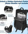 10L Ultra Light Hiking Daypack For Men And Women With Chest Strap Compact Mini Backpack hydration feature shown