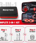 Copper Pipe Cutter Kit with Mini Tube Cutter and Bearing-Style Cutter Deburring and Chamfer Tools in EVA Case, 3-in-1 set