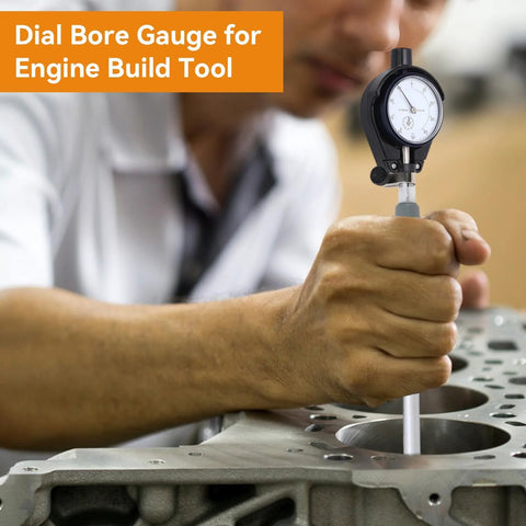 Dial Bore Gauge Set 50 To 160 Mm With 0.01 Mm Accuracy For Engine Cylinder Measurement in use on engine block