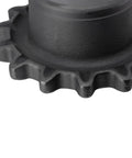 Close-up of Heavy Duty Gear Drive Sprocket With 15 Teeth And 12 Bolts For Bobcat Skid Steer T180 T190 T550 T590 showing detailed tooth design.