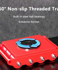 Heavy Duty Steel Machinery Skate Dollies For Room Redo Moves With 360 Swivel Non Slip Casters To Glide Heavy Appliances Smoothly, red tray.