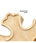 Top Shelf 12 Inch Unfinished Pine Wood Crosses 12 Pack natural wood with depth measurement for DIY decor projects.