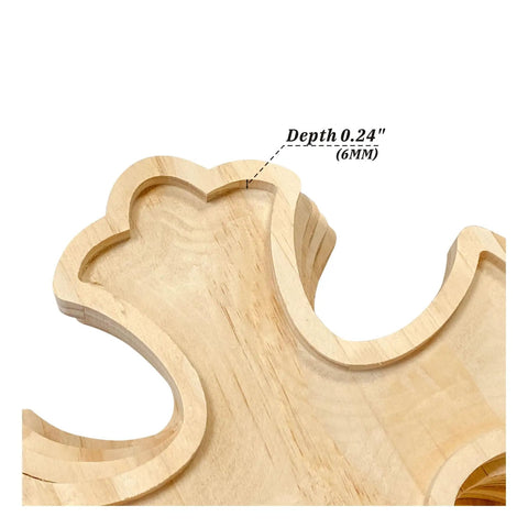 Top Shelf 12 Inch Unfinished Pine Wood Crosses 12 Pack natural wood with depth measurement for DIY decor projects.
