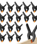 16 Pack Small Spring Clamps 3 Point 5 Inch Heavy Duty Clips For Backdrop Stand And Crafts Plastic Backdrop Clips For Woodworking