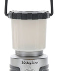 Front view of Beast Mode Bright 1000 Lumen LED Lantern with Titanium Finish and built-in hanging hook, sturdy design.