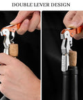 Two Pack Waiter Corkscrew Wine Opener Set With Foil Cutter And Bottle Opener Double Hinged Pro Grade Wine Key for Servers