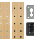 Heavy Lift Spring Socket Wall Plate For Yoga Rehab And Home Studio Panels showing aluminum and plywood panel setup.