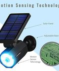 Motion Sensor Solar Spotlight For Outdoors Waterproof Landscape And Yard Lights Super Bright LED Garden Path Lighting
