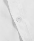 Close-up of button detail on White Long Sleeve Lab Coat For Doctors Nurses And Students Lightweight Breathable Polyester Cotton Workwear