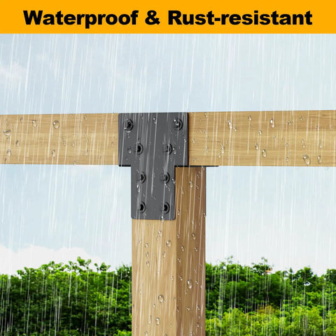 Beefy 4x4 Post Cap Tie Rod Brackets For Outdoor Pergolas Gazebos Decks And Porches Rock Solid U Shaped Connectors installation