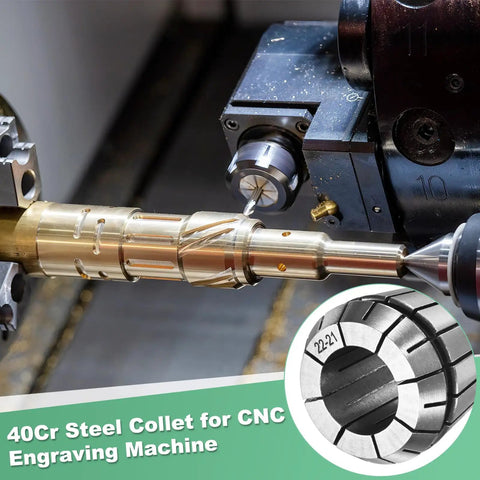 ER40 Spring Collet Chuck for CNC Milling and Lathe Engraving Machines 22mm Clamping Diameter 40Cr Steel Pro Grade Collet Holder