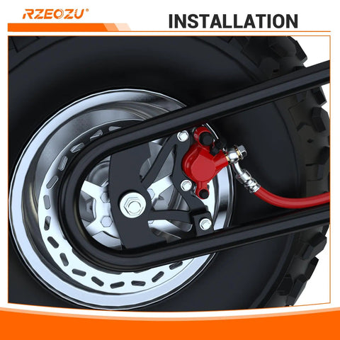 Rear Hydraulic Brake Kit With Caliper Mounting Bracket For Mini Bikes Direct Replacement For Monster Moto 80cc 105cc MMB80 MMB105 GMB100 Coleman RB100 RT100 180mm Disc Rotor Bolt On Upgrade For Safer Street Rides