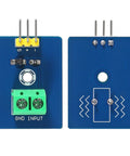 12Pcs Piezo Vibration Sensor Module For Arduino Diy Kit 3.3V Or 5V Analog Ceramic Piezo Element Board, front and back view.