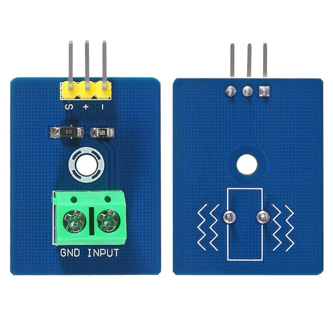 12Pcs Piezo Vibration Sensor Module For Arduino Diy Kit 3.3V Or 5V Analog Ceramic Piezo Element Board, front and back view.