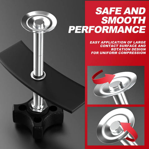 Heavy Duty Brake Caliper Compression Tool For Quick Pad Replacement, Piston Pusher And Disc Brake Spreader with large contact area