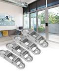 Low Noise Sliding Door Rollers And Window Pulley Set 4 Stainless Steel Double Drive Track Rollers against sliding doors