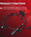 Heavy Duty ABS Wheel Speed Sensor For Toyota RAV4 2006 To 2018 Engines, durable ABS material, real-time speed monitoring.