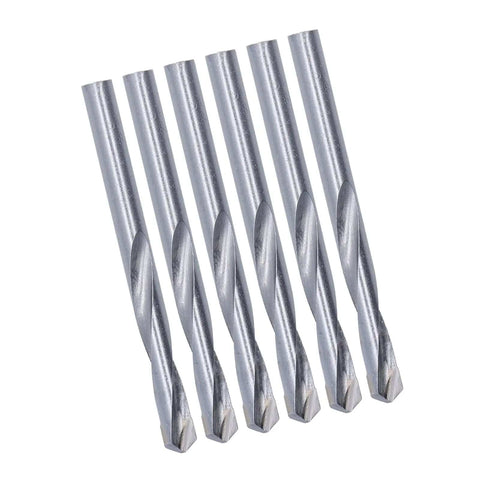 10Pcs Twist Drill Bits Set, Straight Shank Tungsten Steel End Mill Kit, 8mm Diameter, High Efficiency Milling Cutter for PCB Wood Metal Plastic