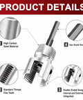 Adastone High Carbon Steel Pipe Threader Kit detailed view of high carbon steel tool with hex shank and standard threads.