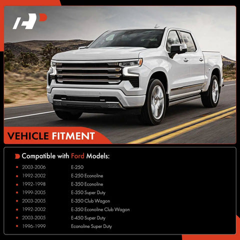 Front Suspension Kit 10 Piece With Upper And Lower Ball Joints And Tie Rod Ends For Ford E Series Econoline Vans 1992 To 2006 Drag Link Included For Heavy Duty Road Ready Performance And Easy Direct Fit Upgrade fitment for Ford E-250, E-350, E-450