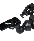 Beginner Refractor Telescope With Built In Phone Adapter For Easy Setup And Social Stargazing 100AZ Optics Foldable Tripod Entry Level Astronomy Kit, phone mount close-up