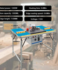 Full Auto Edge Banding Machine Woodworking Benchtop Station With Double Side Gluing And Auto Tape Cut Heavy Duty 110V dimensions and features