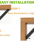 Installation steps of Heavy Duty Pergola Brackets Kit 8Pc Steel Corner Connectors 45 Degree Angle Supports