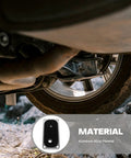 Top Tier Automatic Transmission Shift Cable Grommet Kit For Your Ride Silver Aluminum Gaskets And Clamps For Quick Fix Durability And Perfect Fit On Any Car Or Truck You Own undercarriage view