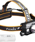 HP30R V2.0 Headlamp With 3000 Lumen Spotlight And Floodlights, USB C Rechargeable, Heavy Duty Design, with LumenTac Box, Black