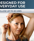 Woman using Small Ear Plugs For Sleep Ultra Soft Foam For Small Ears With 32 Decibel Noise Reduction in ear