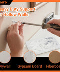 Heavy Duty Drywall Anchor Kit With 40 Piece M8x53 Stainless Steel Screws And Hollow Wall Anchors used for plasterboard installation
