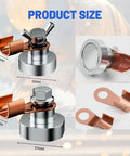 Beefy Welding Ground Clamp With Strong Suction And Heavy Duty Ground Magnet For Quick Setup Tool Free Clamp Installation dimensions