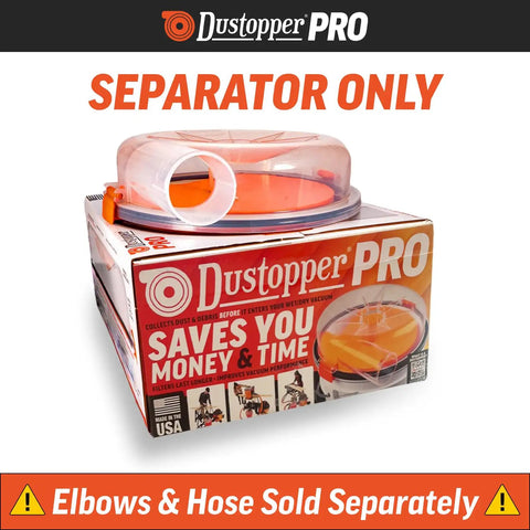 Low Profile Dust Collector Accessory That Quickly Sucks Up Fine Sawdust And Coarse Shavings With Zero Hassle Plugs Directly Into Your Existing Shop Vacuum Hose And Elbows For Knockout Workshop Results in packaging with clear separator.