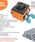 Built Tough Electric Rebar Bender Crushes 6 To 25 Millimeter Steel Bars With Ridiculously Fast 0 To 180 Degree Adjustments Plus Super Quick 110 Volt Bench Top Setup Featuring Nifty Foot Pedal Control image showing the unit with foot pedals.