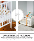Heavy Duty Adjustable Bed Rail Guard Hardware with smooth lifting tracks on a crib, showcasing safety for children's beds.