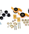 Rock Solid Front Suspension Bushing Kit For 2002 To 2007 Subaru Impreza WRX STI showing synthetic elastomer and steel components.