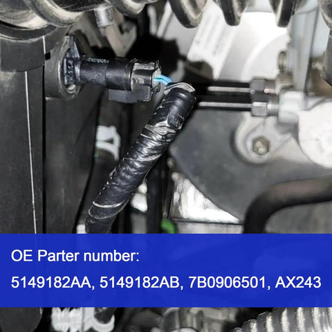 Installed Intake Air Temperature Sensor IAT For Chrysler Dodge Jeep RAM Vehicles Replaces OE Part Numbers 5149182AA 5149182AB