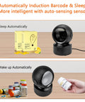 Automatic Omnidirectional Desktop Barcode Scanner Hands Free USB Wired QR Code Reader For 1D 2D Barcodes in use