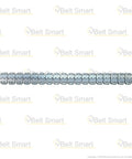 Professional Alligator Rubber Conveyor Belt Staple Fastener Splice Kit with preloaded staples and hinge pins in a row.