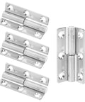 Heavy Duty Stainless Steel Door Hinge Set With Lift Off Detachable Design for Doors and Windows, 4 Pack, angled view