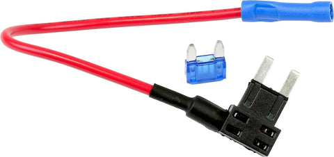 10 Pack 12V Car Add A Circuit Fuse Tap Adapter Kit with 15 Amp Fuses and 16 Gauge Red Wire Heavy Duty Blade Fuse Holder