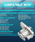Heavy Duty Electric Water Pump Kit With Seal Gasket Straight Bolt On Cooling Swap For Chrysler 200 Sebring Dodge Avenger Caliber Jeep Cherokee Compass Fiat 500x Replaces 5047138Ac Aw6038 compatibility chart