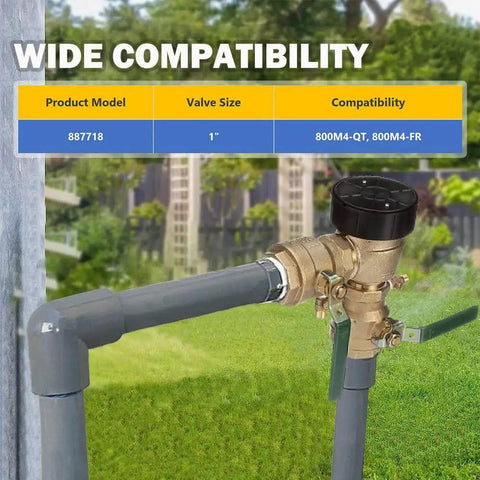 Backflow Preventer Retrofit Kit For 1 Inch 800M4 QT To Freeze Resistant 800M4 FR Conversion installed in outdoor setting