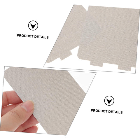 12 Pack Microwave Mica Sheet Waveguide Cover Replacement Plate shown close up, highlighting easy to cut heat resistant insulation